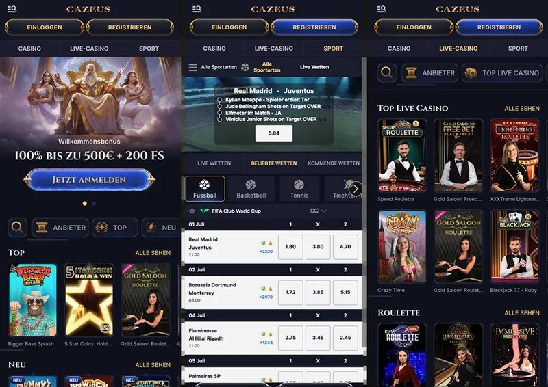 Cazeus casino games, cazeus